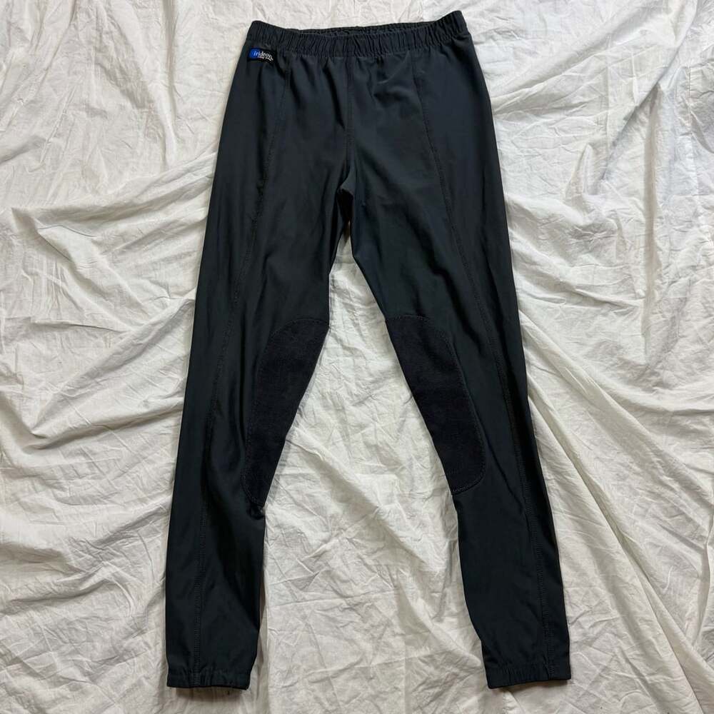 Irideon Riding Tights Black Knee Patch Breeches